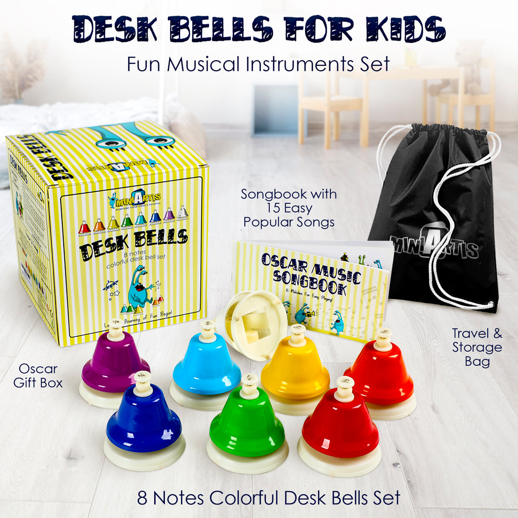 Color Music Bells Single Melody Desk Bell Colorful Musical Bell for Kids & Adults | Choo ...